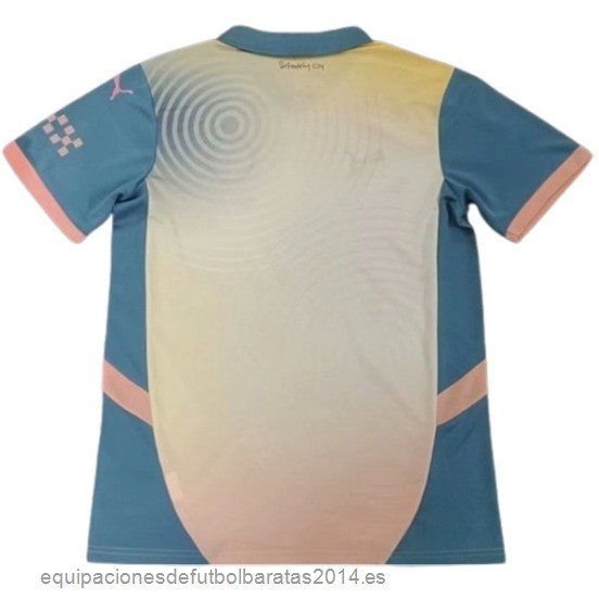 Nuevo Tailandia 4ª Camiseta Manchester City 24/25 Amarillo Baratas